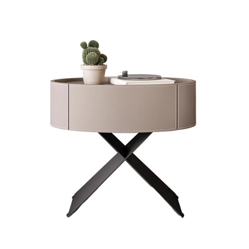 Luxury high-end solid wood bedside table modern creative storage box replacement children's room small coffee table