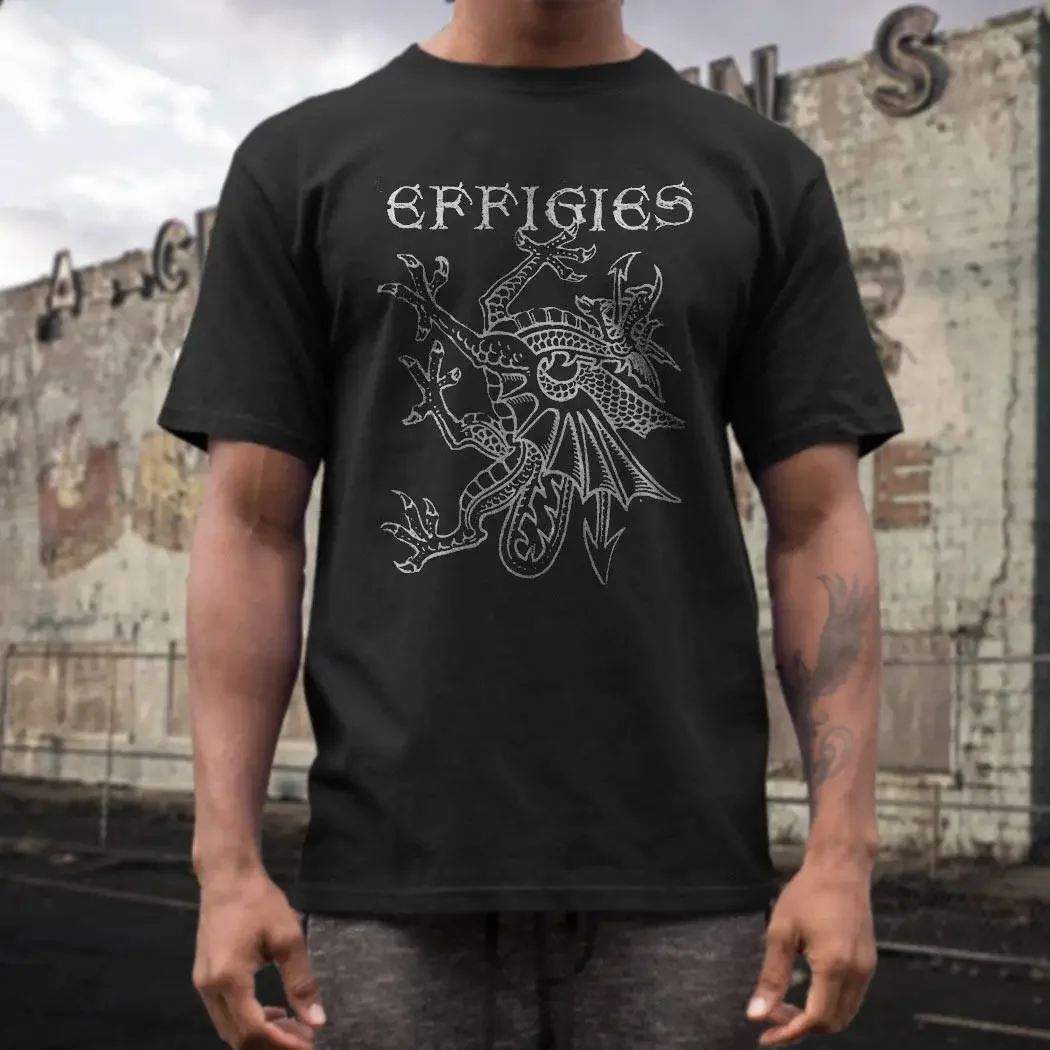 

Футболка Effigies с трафаретным принтом и короткими рукавами, хлопок