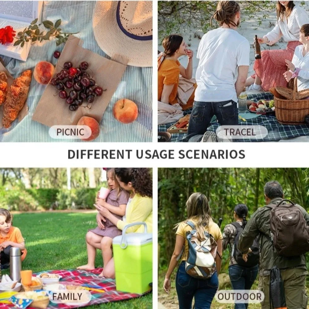 Borsa termica termica con rotelle Doppi strati con tracolla Borsa da picnic con tirante Borsa da picnic con carrello da picnic addensato di grande capacità