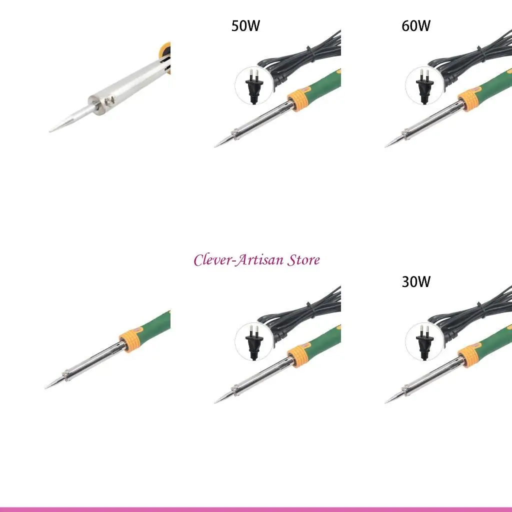 

E06B Сварочный паяльник, 220 В, 30/40/50/60 Вт с противоскользящей силиконовой ручкой