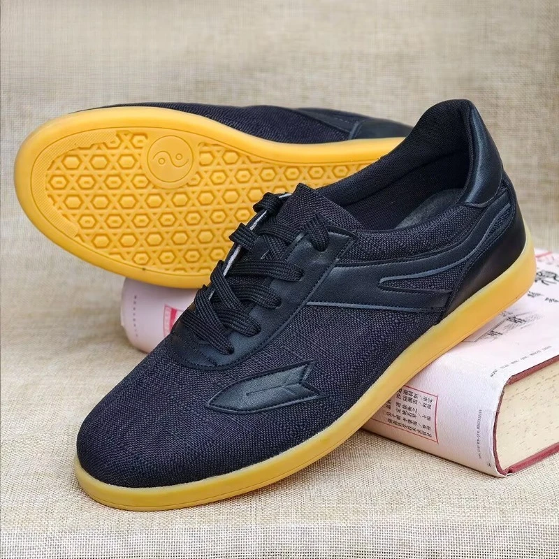 2026 New Arrival Canvas Cowhide Sole Men's and Women's Tai Chi Shoes Breathable and Durable Youth Practice Shoes