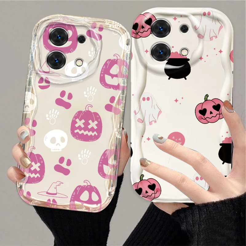 Disney Christmas Eve Skull For Xiaomi Redmi Note 13 12 12S 11S 11 10 9 8 10A 9C 9T Pro Plus 5G Wave Oil Cover Phone Case