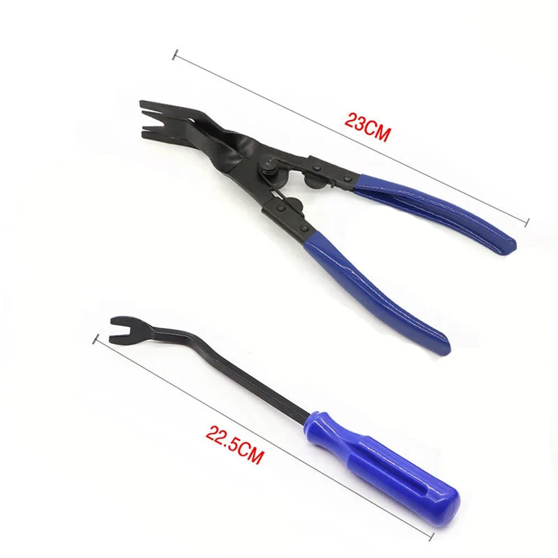 1set Portable Durable Car Clip Pliers Tool Set Fastener Remover Retainer Clip Trim Rivet Removal Tool - view 4