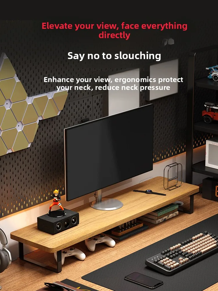 Desktop Cuter Elevation Stand Office Desk Organizer Ra Monitor Screen Support Modern Simplici Metal Densi Board