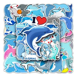 50pcs Cartoon Dolphin Stickers For Scrapbook Guitar Ipad Computer Kscraft Craft Supplies Planner Sticker Scrapbooking Material