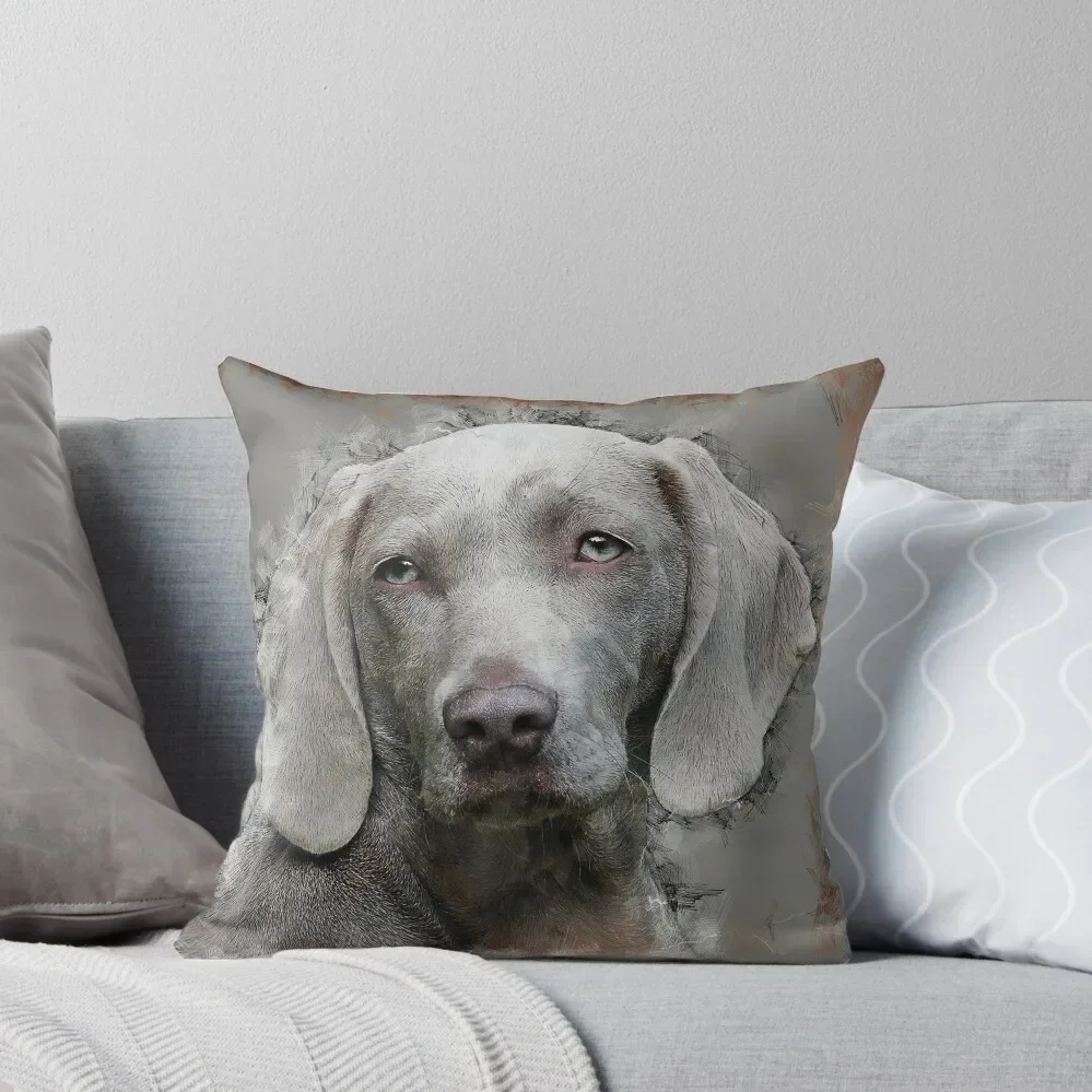 A beautiful Weimaraner Throw Pillow christmas supplies Cushion Cover For Sofa Pillow