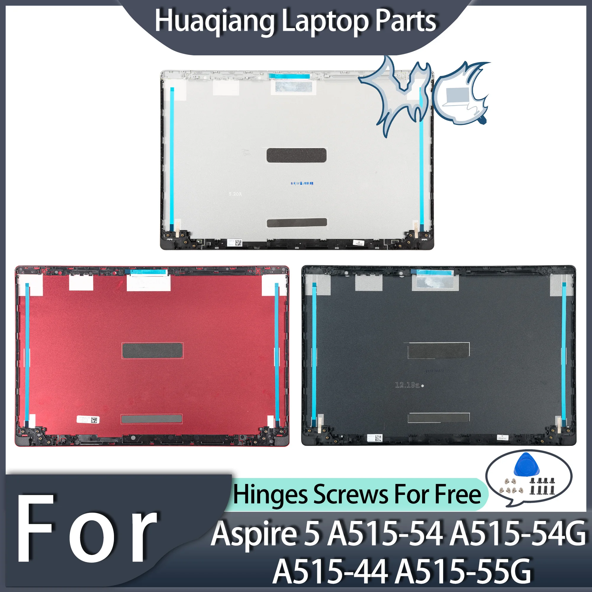 Imagem -01 - Tampa Traseira Lcd para Acer Aspire A51554 A515-53 A515-55 A515-55g S50-51 N18q13 Prata Cinza Escuro Vermelho tampa traseira lcd para acer aspire a51554 a515 53 a515 55 a515 55g s50 51 n18q13 prata cinza escuro vermelho 01