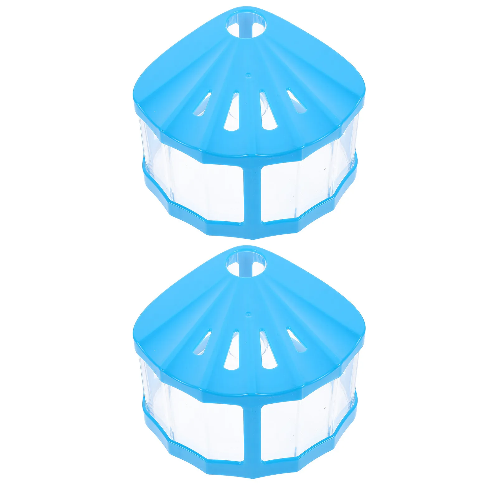 2Pcs LED Illuminated Modular Fish Tank Transparent Mini Aquarium for Betta Goldfish Turtles Home Office Desktop Decor Ecological