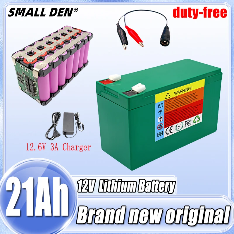 

12v 21ah 18650 lithium battery pack 3S7P For Sprayer device backup power surveillance camera solar equipment ups toys with BMS