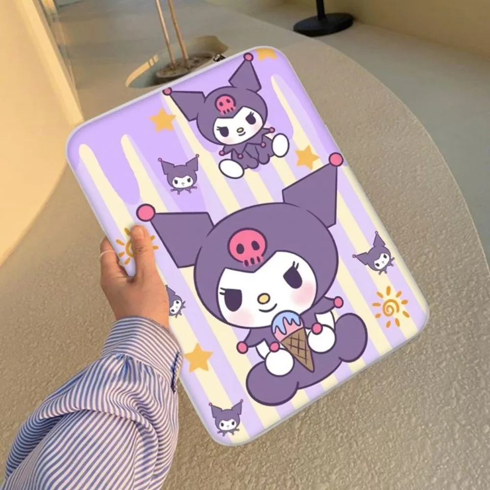 Sanrio Anime Kuromi Hello Kitty Melody Cute Cartoon Laptop Tablet Sleeve Bag for Ipad Pro 10 11 12 13 14 15 Inch Air3 4 Set Bag