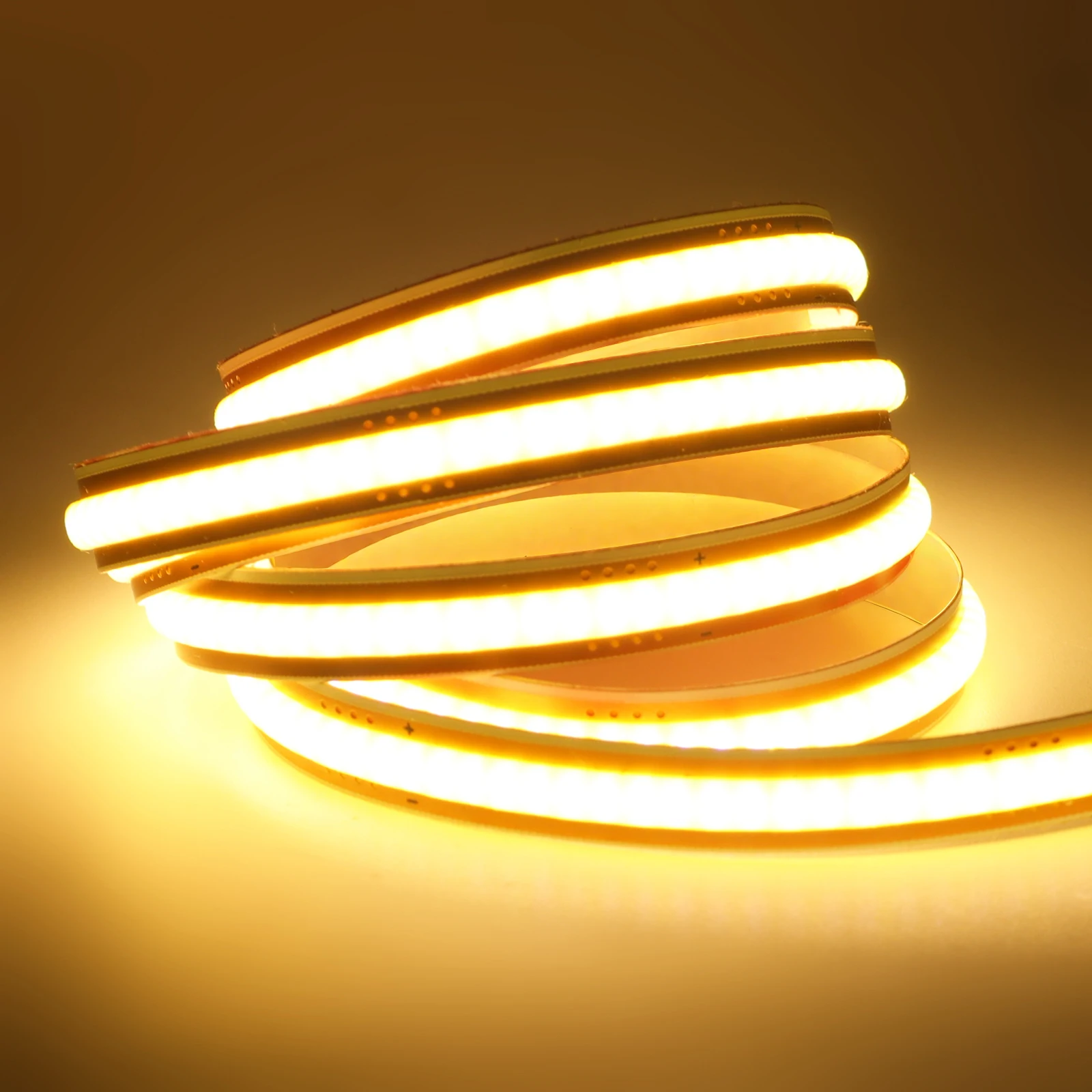 

Free Cut COB LED Strip 12V 24V 8mm Warm Natural White Flexible Tape 400LEDs/m High Density Linear Lighting for Bedroom Kitchen