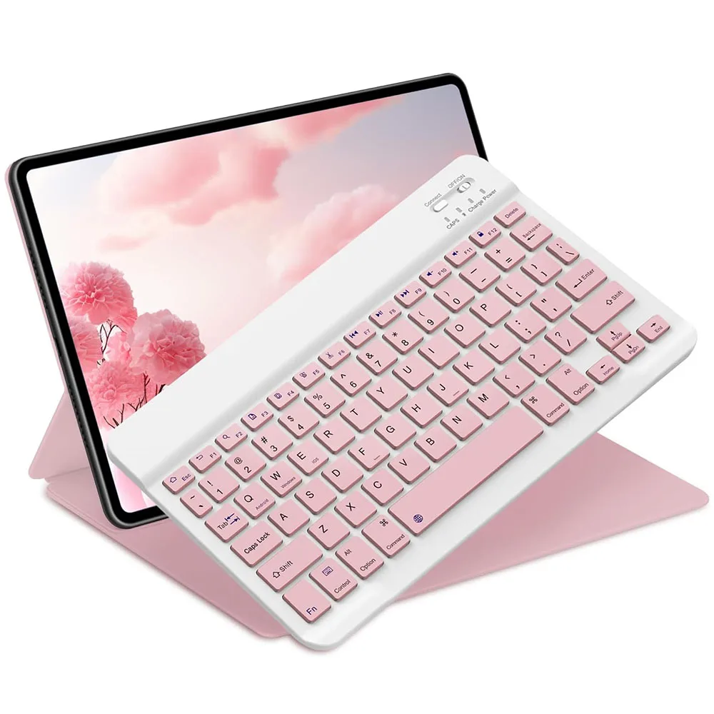 Ultra Thin Wireless Bluetooth Keyboard Rechargeable Universal Portable Mute for for iPad Android Samsung Xiaomi Tablets 10inch