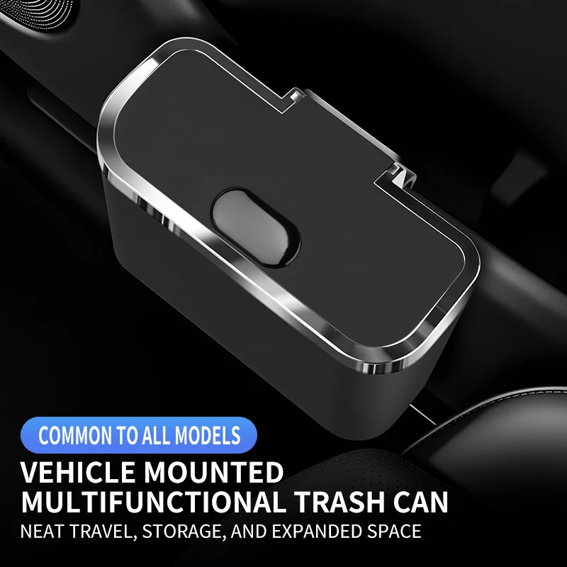 Car Trash Storage Box Durable Car Trash Can Hanging Flip-Top Car Trash Bin In-Car Organizer Accessories Suitable for Mazda CX-5