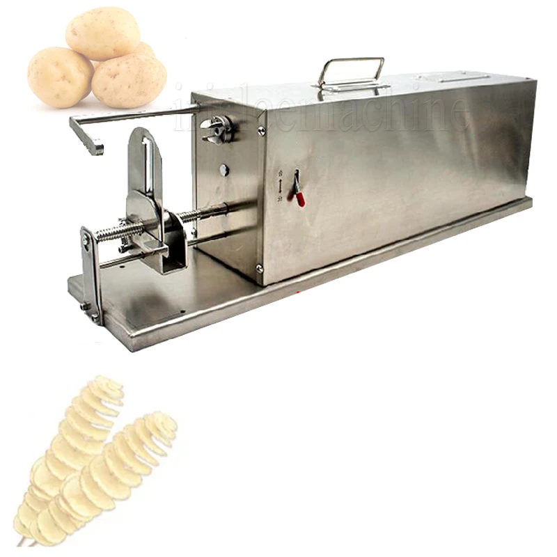 Potato Tower Machine Stretchable Tornado Potato Cutter with 3 Blades For Potato Twist Curly Fries Twist Hot Gog 110V 220V