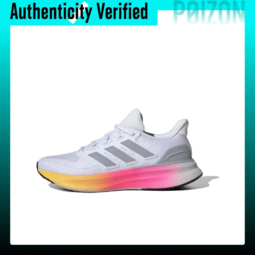 Adidas ULTRARUN 5 Running Shoes Women's Low-top White/Light Silver/Black IE8808