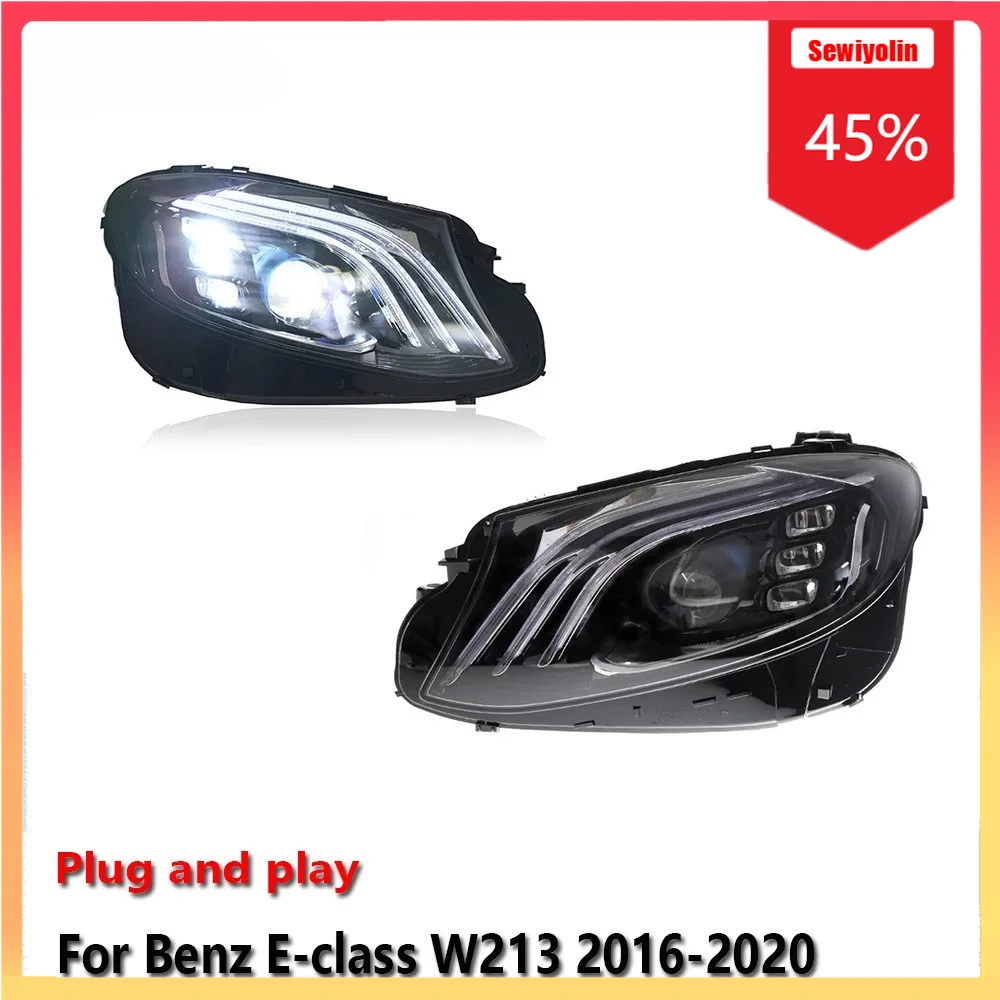 

Car Lamps Headlight Assemblies For Benz E-class W213 2016-2020 Fog DRL Brake Turn Signal Lamp Plug and Play