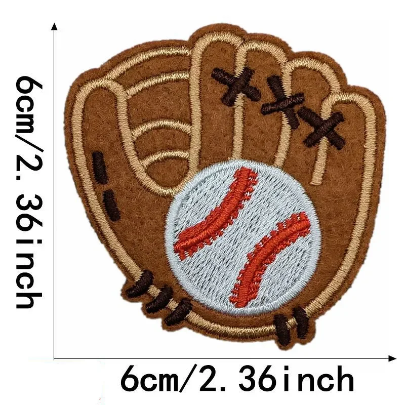 

Football Embroidery Iron-on Patches Rugby Baseball Basketball Sew on Patch Applique for DIY Clothes Jeans Bags Hat