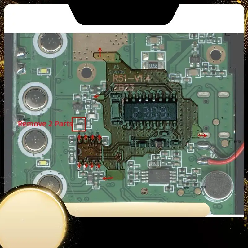 

SI4732 Чип и кристаллический генератор, модуль радиомодификации V2, версия FPC для Quansheng UV-K5