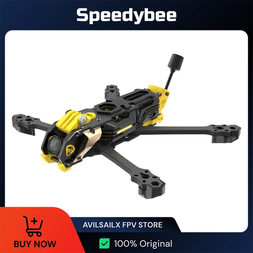 

Рамка для дрона SpeedyBee Mario 5, 5-дюймовая рама из углеродного волокна для DJI O3 O4 Pro, версия DC XH, гоночный дрон FPV для фристайла