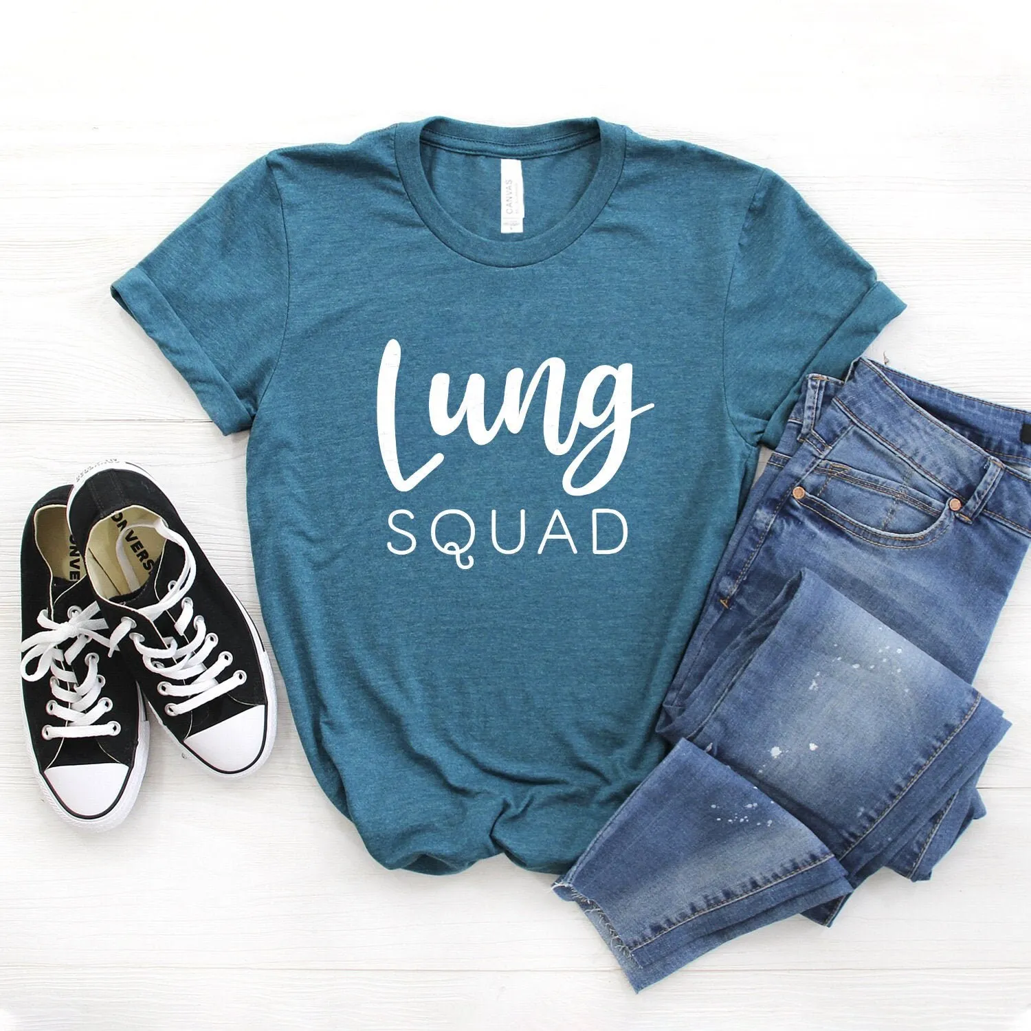 

Respiratory Therapy T Shirt Lung Squad Therapist Pulmonary Softstyle