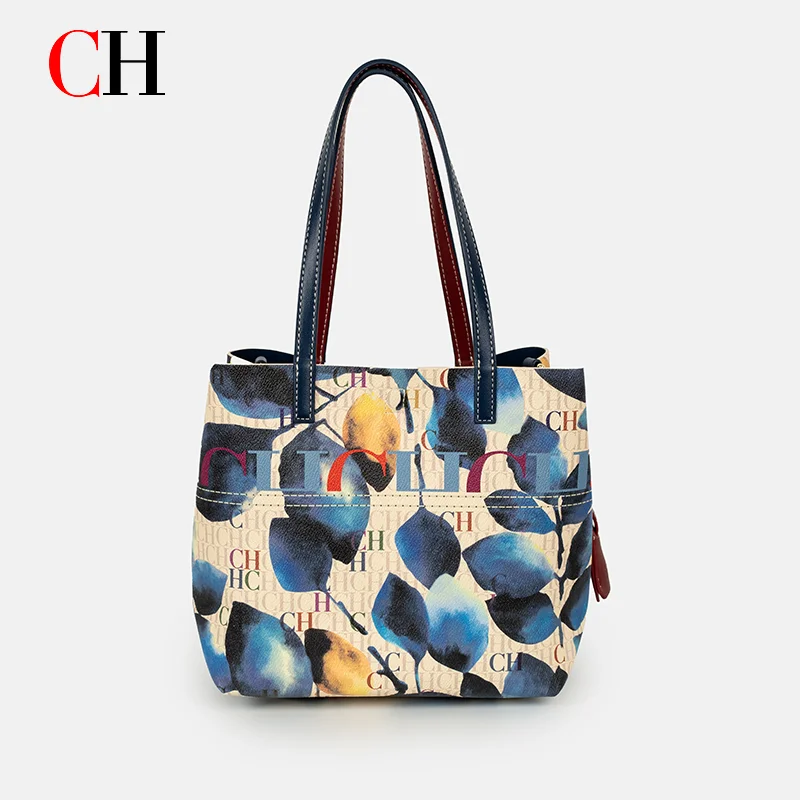 ch-colorful-stitched-monogram-tote-bag-fashionable-large-capacity-handbag-for-women-daily-shopping-outings-and-weekend-trips