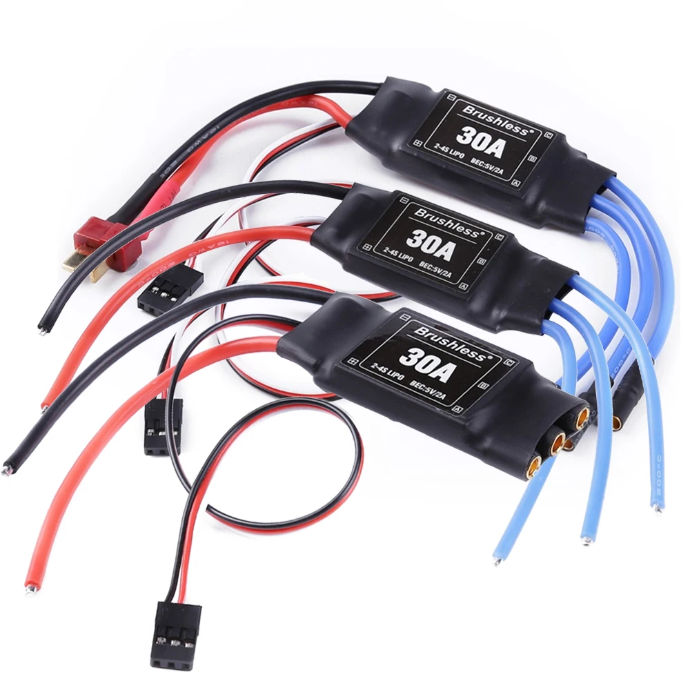 Controlador de velocidade elétrico ESC, RC Quadcopter, Acessórios DIY, 30A, 2-4S, 5V, 2A, BEC, QAV210, F450, F550, 1Pc