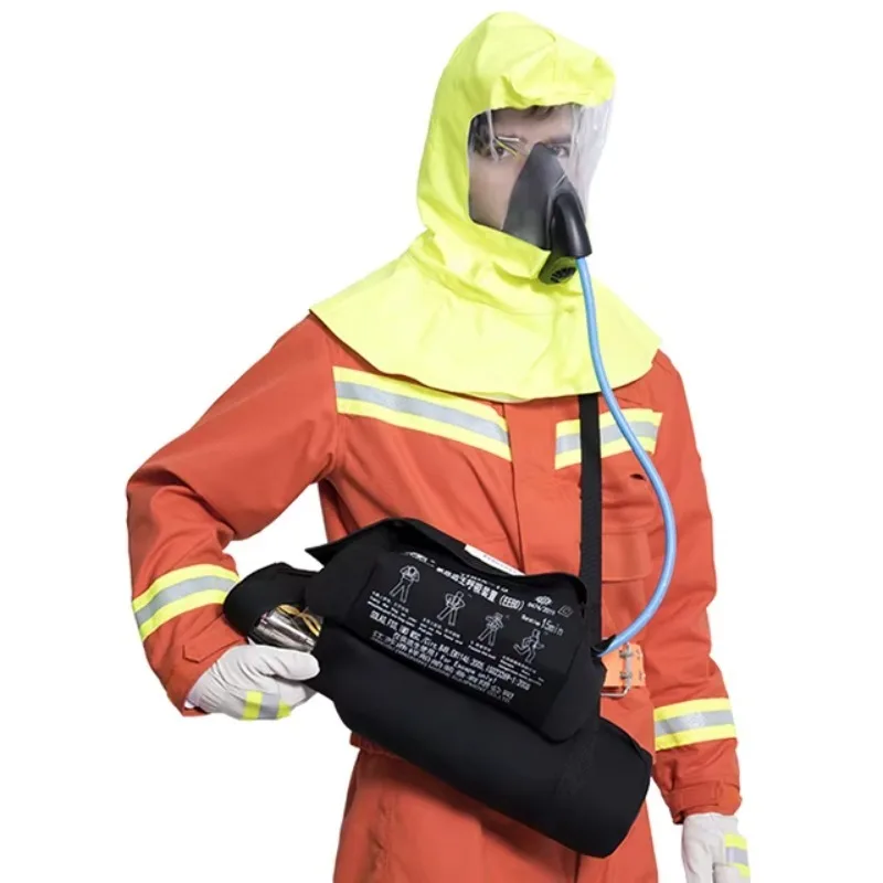 Emergency Escape Breathing Apparatus Fire Escape 3L Steel Cylinder Portable Compressed Air EEBD Firefighting Safety