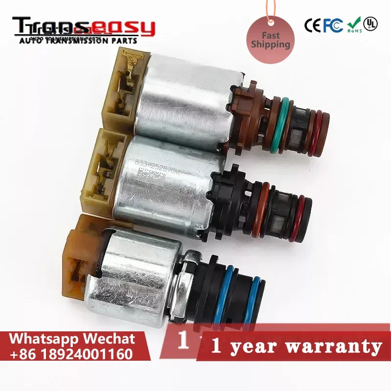 6R80 7PCS Solenoids Kit Transmission Valve Body Suit For Ford Explorer Ranger Mustang Territory Transit Everest F-150 2011-2017