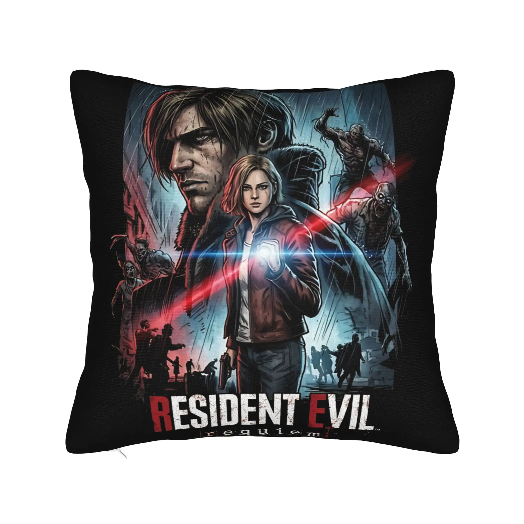Residents Evils Requiem Leon S Kennedy Pillow Case  Cute Funny Pillow Cover Design Pillowcases For Sofa Car Home Decor