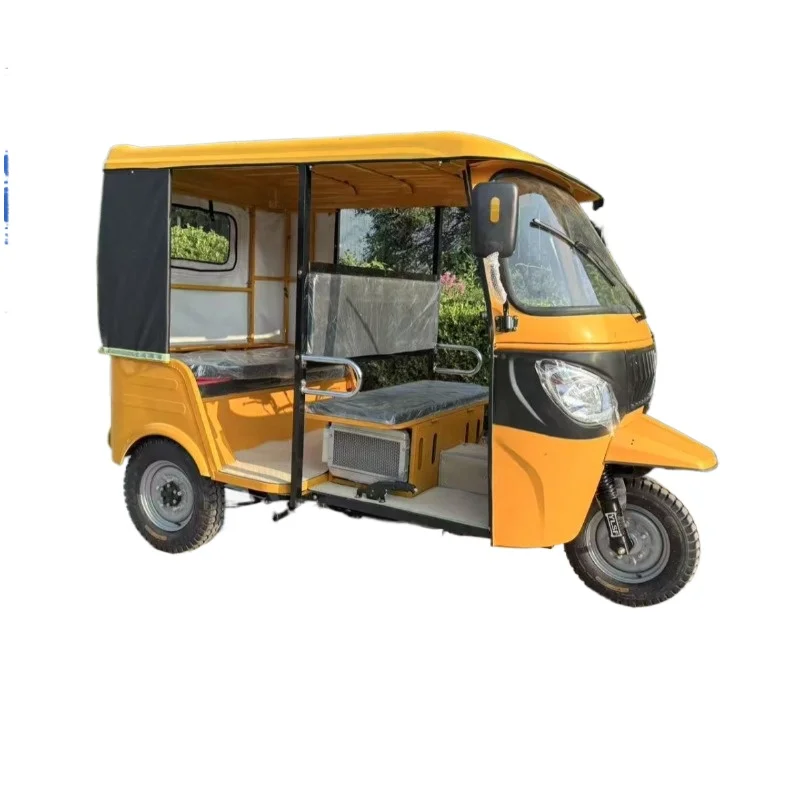 Three rows of six-seat electric tuk-tuk sightseeing bus