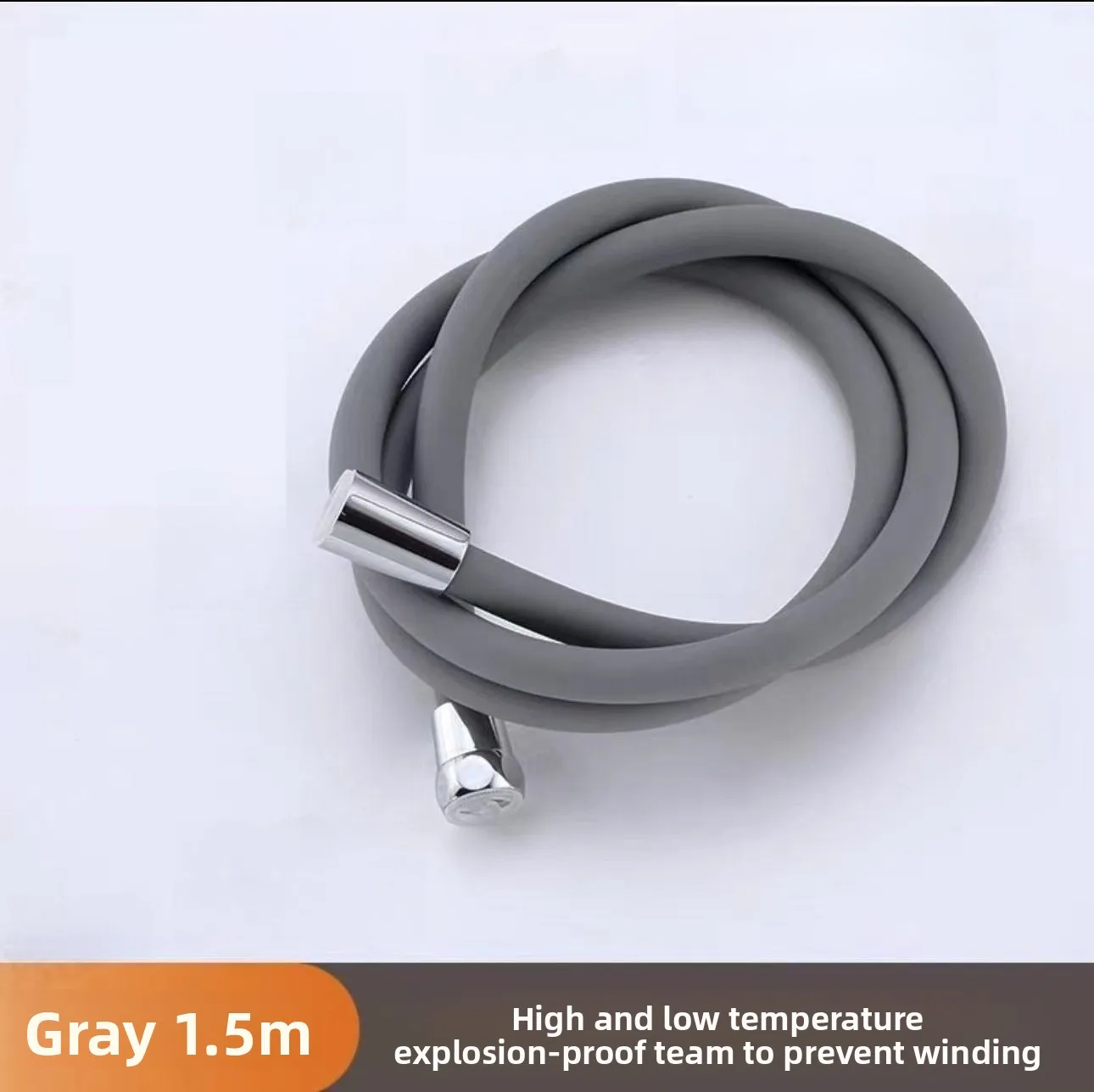 

Bend Arbitrarily Hose Explosion Proof Anti Winding Shower Head Hose Used High Toughness Design Bathroom Silicone Shower Tube