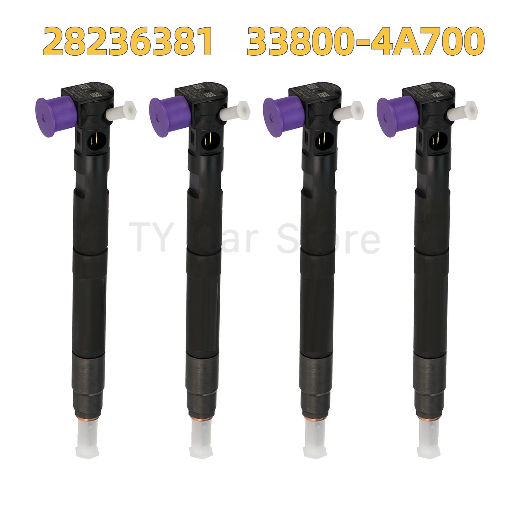 4PCS/LOT 33800-4A700 28236381 New Diesel Fuel Injector For Hyundai H1 Grand Starex I800 Kia Bongo 3 VGT 2.5 CRDi 2007-