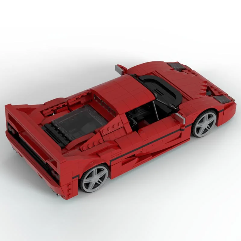 Supercar Racing Car Model, Technical Building Block, Brick Toys para Meninos e Meninas, Presentes de Aniversário, Novo, MOC-156523, F50, 1421Pcs