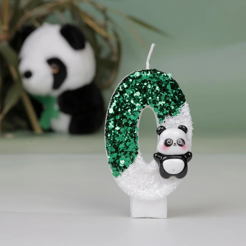 1PC Kreative Digitale Kerzen Niedlichen Panda Geburtstag Kuchen Party Kerze Party Atmosphäre Kerze Szene Dekoration Lieferungen – Detail 1