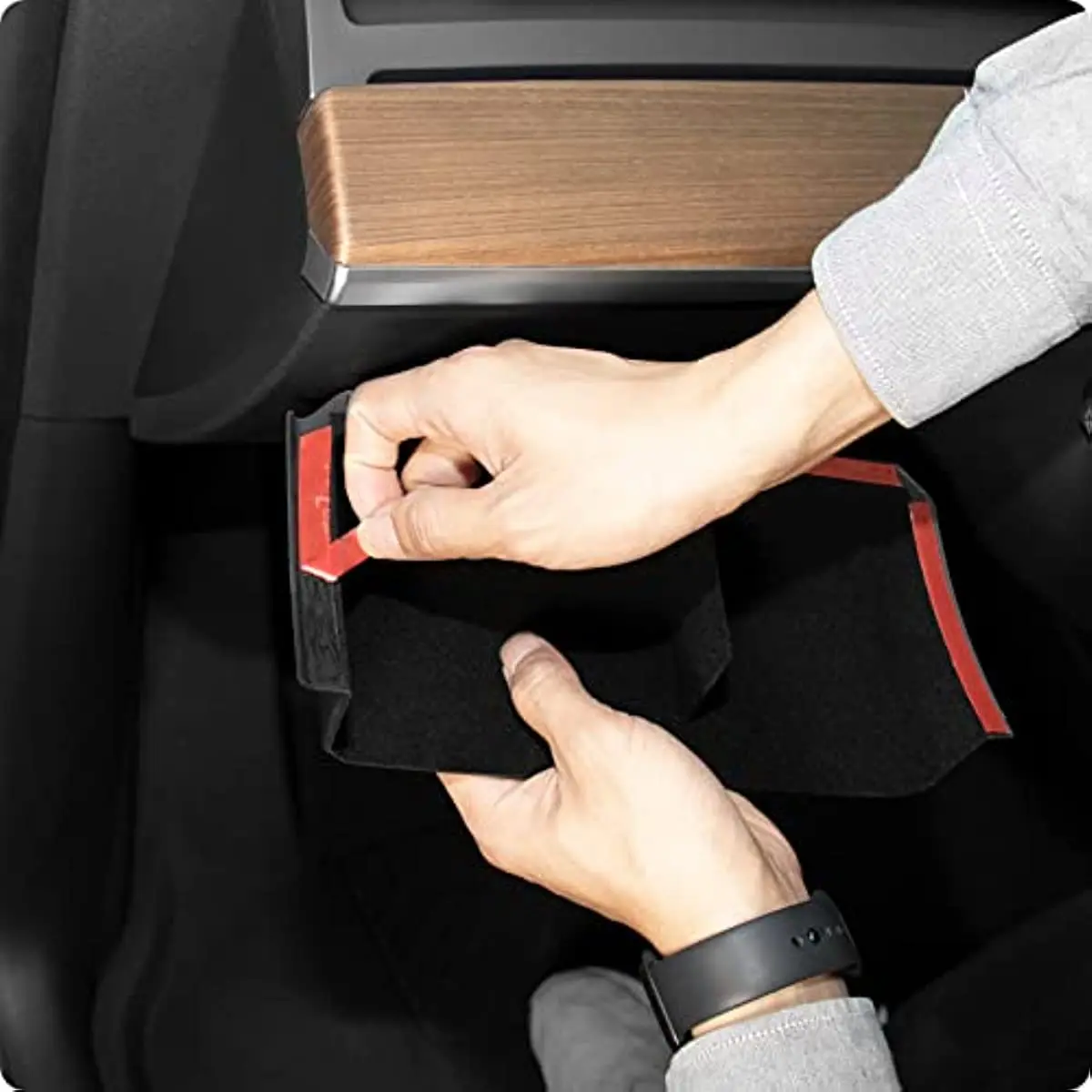 Under Steering Wheel Central Control Storage Box for Tesla Model 3 Y Dashboard Side Gap Organizer LHD RHD Interior Accessories