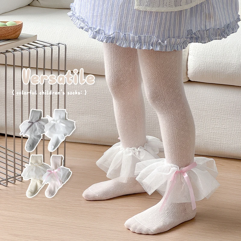 ถุงน่องสไตล์เจ้าหญิงสำหรับเด็ก - Tights Pantyhose Sheer บทวิจารณ์และราคา