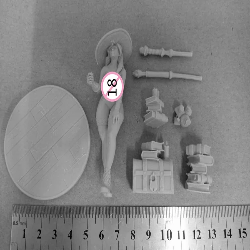 Figura de resina a escala 1/24, el eerie dark witch NSFW, Kit de modelo de ensamblaje DIY, escultura de juguete sin montar y sin pintar