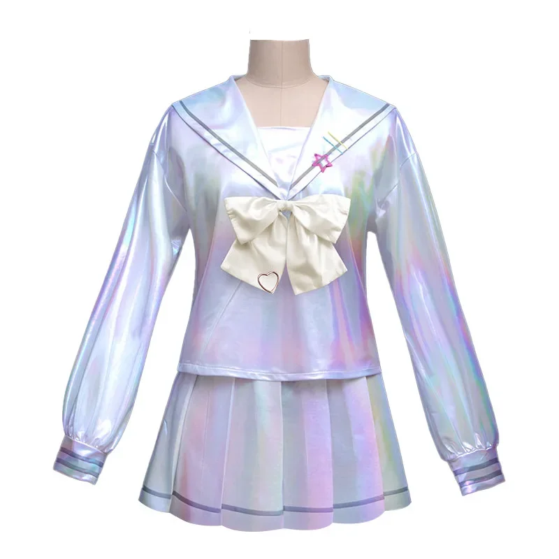 Game NEEDY GIRL OVERDOSE KAngel Cosplay Costume Lolita Girls Sailor Suit Uniform Dress Halloween Carnival Anime School Clothes