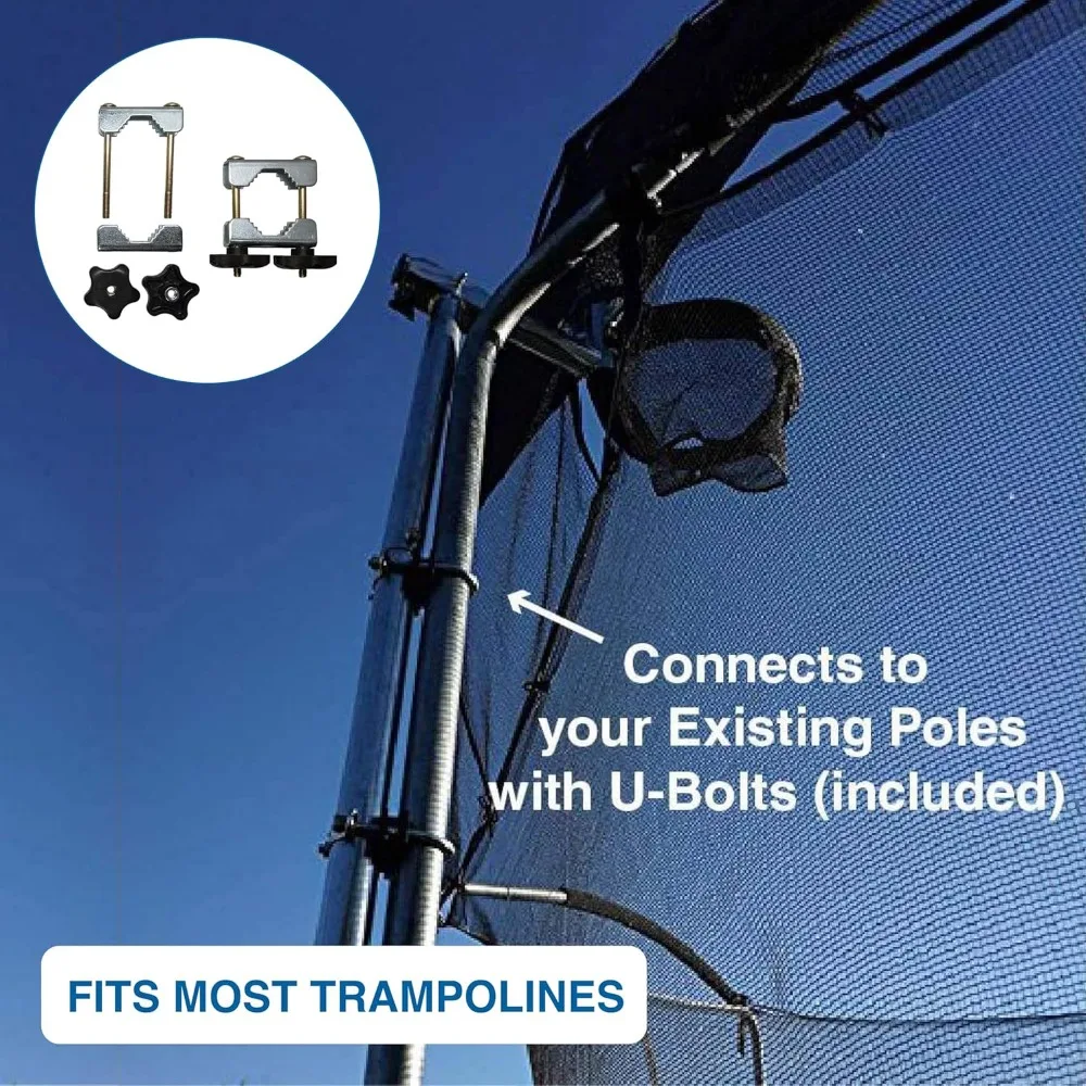 cesta de basquete trampolim - edição de meio corpo de luxo com acessórios adicionais