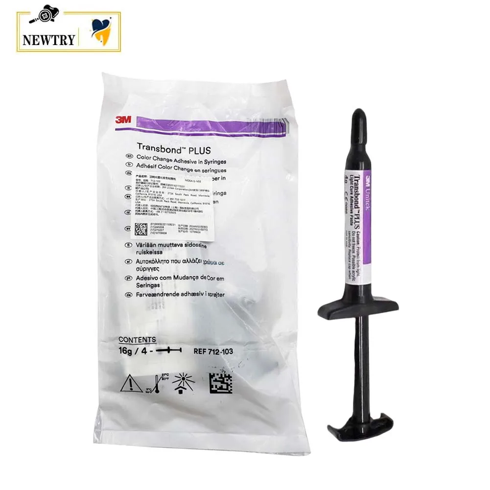 

Стоматологический 3 м Transbond Plus 1/2/4 шт., клейкий шприц для изменения цвета, ортодонтический кронштейн, склеивающий агент, гель для быстрой светоотверждения 712-103