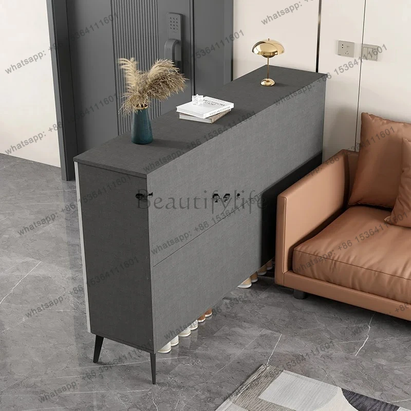 household paint shoe cabinet simple door large capacity storage living room entrance entrance locker