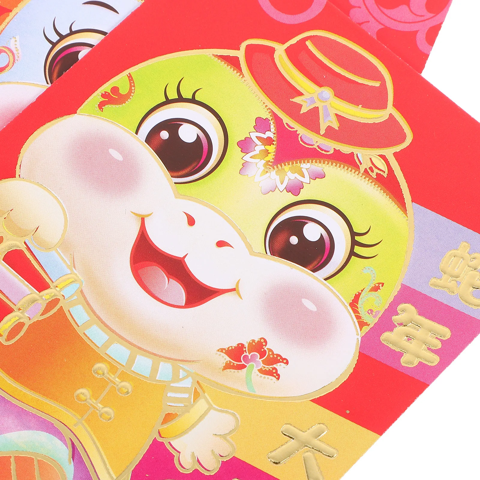 

60 шт. Китайские денежные конверты (хунбао) для Нового года, красные конверты для денег, большие и маленькие