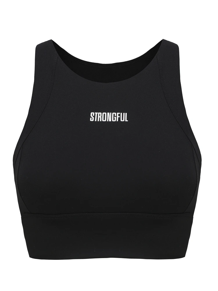 HY008 Sports Bra Running Yoga Women's Breathable Sports Bra Shockproof Nylon Vest Style Fitness Training Underwear