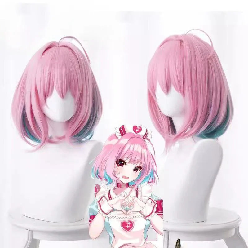 

1, розовый градиент, синий тупа, волосатая голова медузы, ролевая игра, идол-мастер, Золушка, Dreaming, Liya Dreaming, парик для косплея