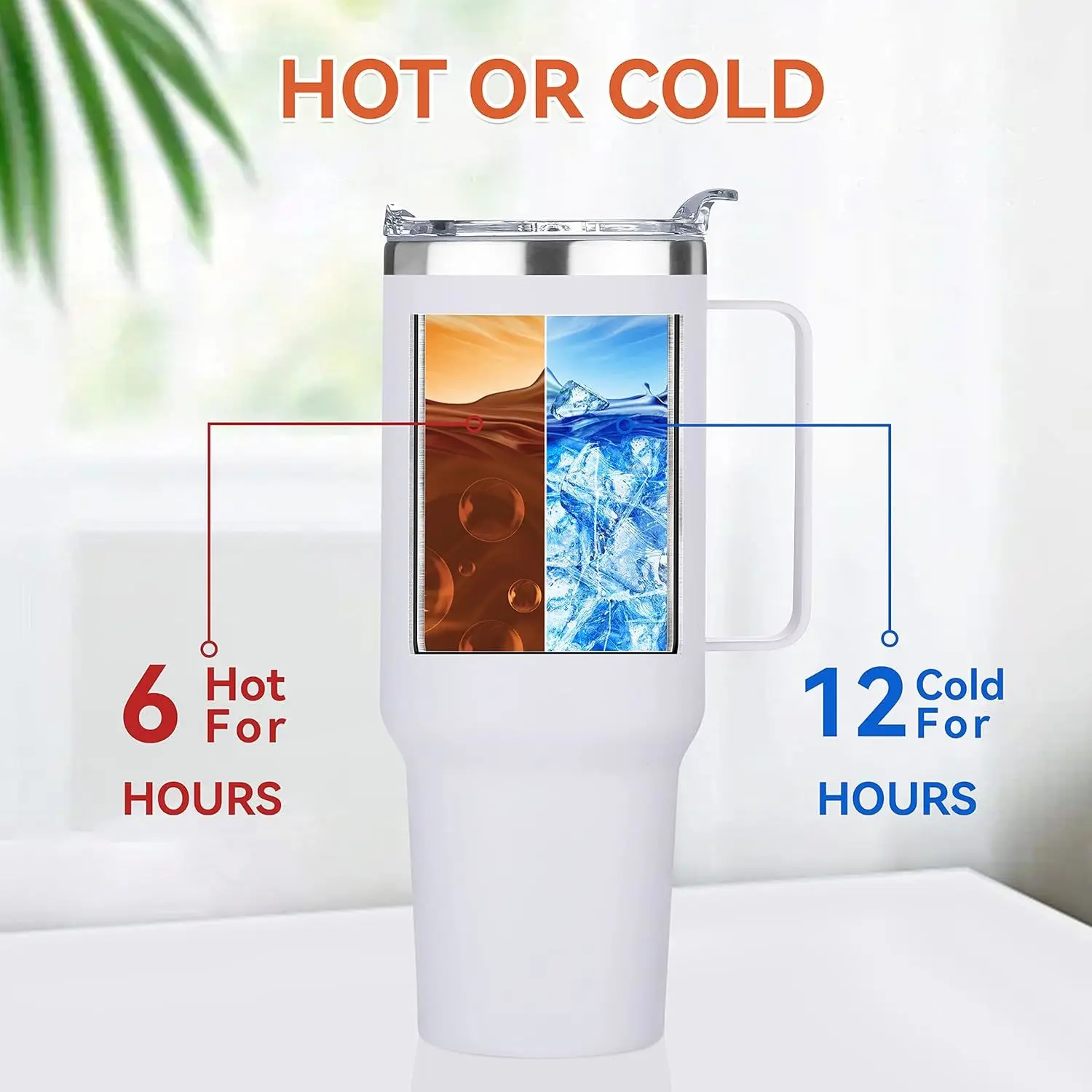 1200ML Metal Vacuum Insulated Cup Stainless Steel Portable Water Cup Refrigerated Vacuum Insulated Straw Leak-proof Lid