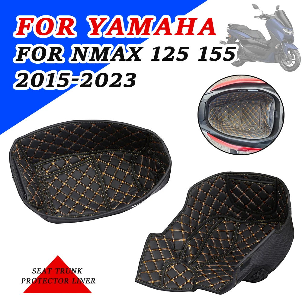 

NMAX155 Seat Bucket Pad For Yamaha NMAX 155 N-MAX 155 NMAX125 2021 2022 2023 Motorcycle Leather Rear Trunk Cargo Liner Protector