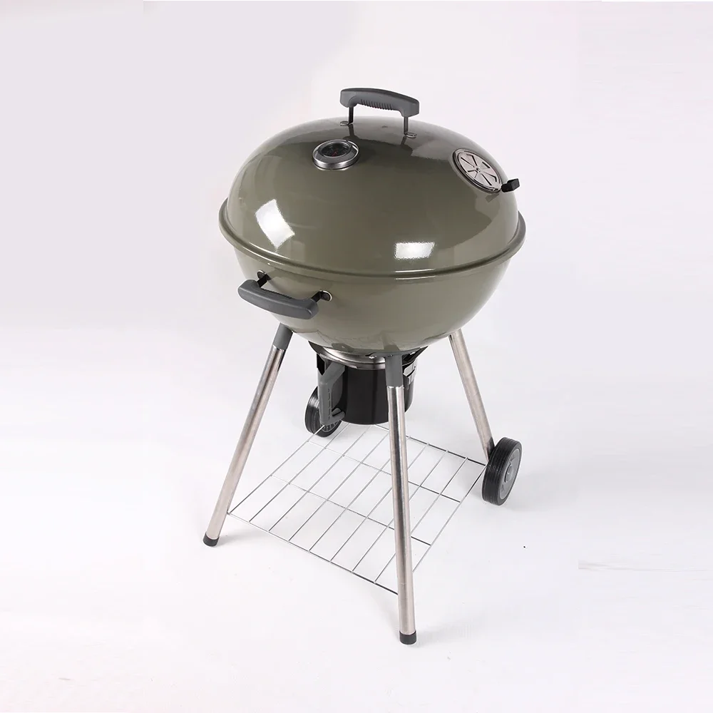 High Quality Party Outdoor Large Charcoal Bbq Grills Round Kettle Barbecue Grill With Removable Ash Catcher