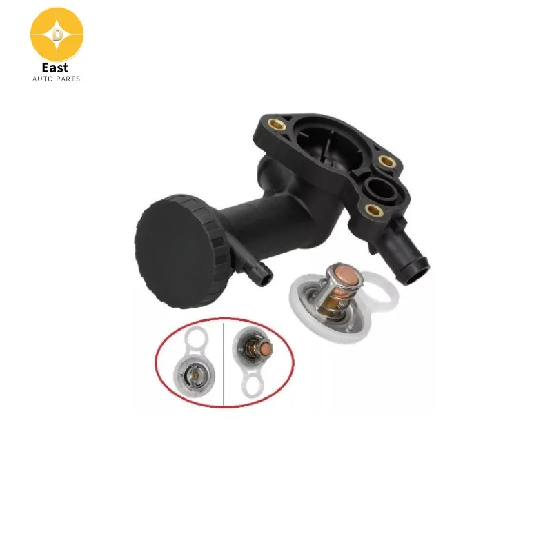 

11537596787 11537829960 Thermostat with Gasket & Housing for Mini R50+R52+R53 Petrol Convertible Cooper 2001-2008 11537829959