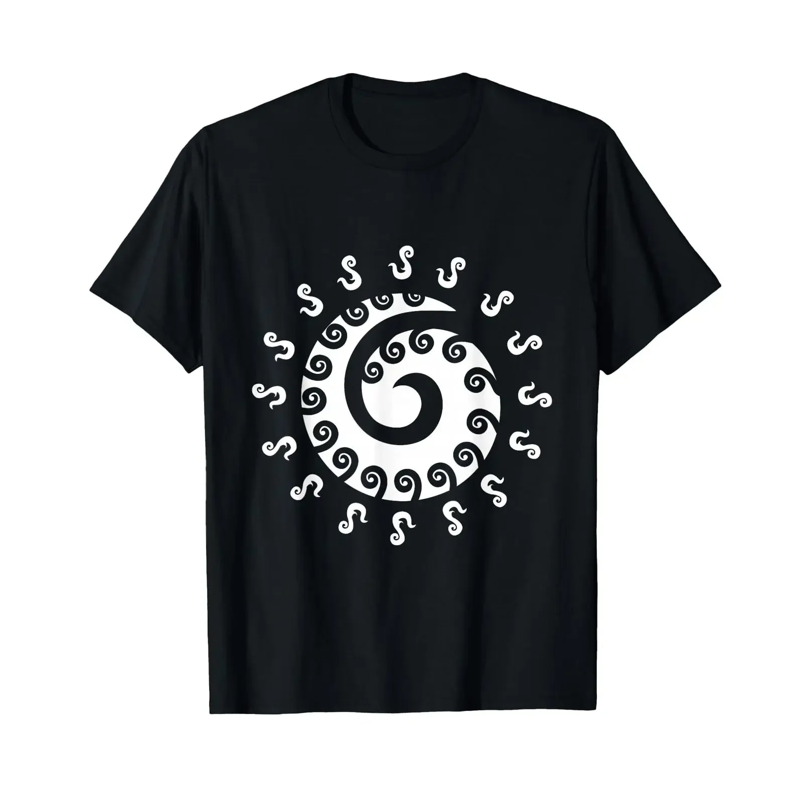 Polynesia Maori Tattoo Koru Peace Luck New Zealand Tribal T Shirt black vintage Washed streetwear Versatile designer clothes