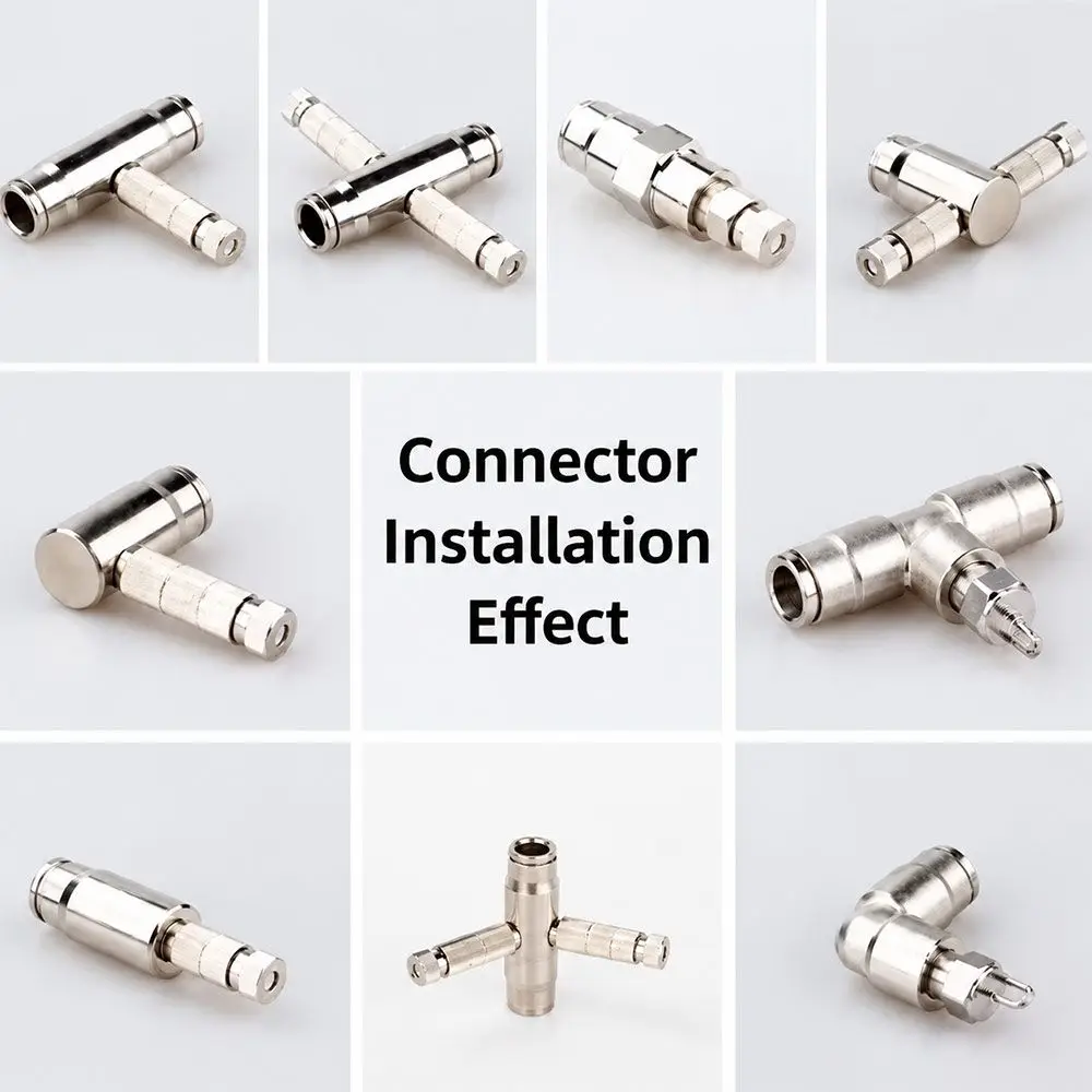 9.52mm High Pressure Misting System Connector Elbow Connector Atomizing Nozzle Adapter Nozzle Adapter Tee Connector
